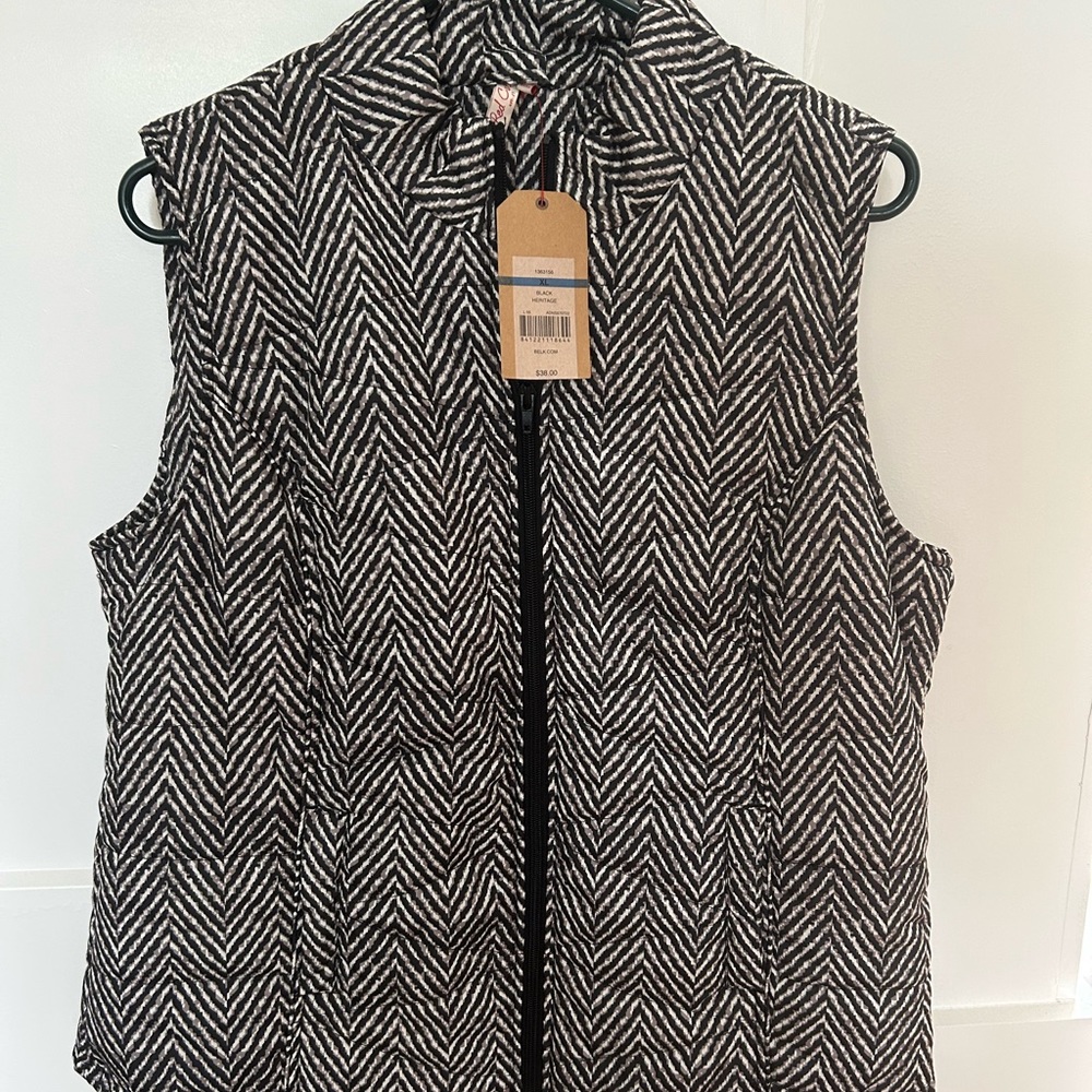 Brand new RED CAMEL  vest. Zebra print